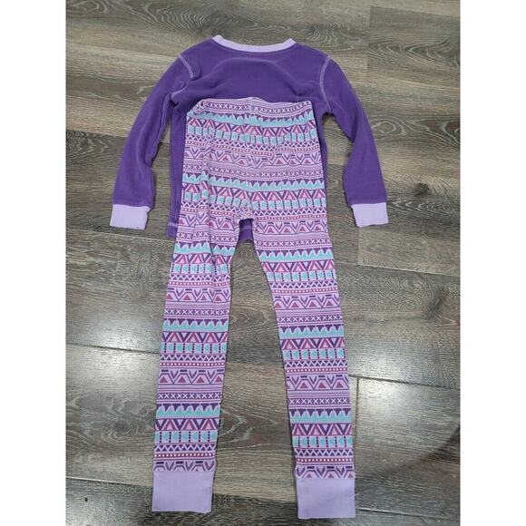 Kirkland Girls Holiday Winter Bunny Rabbit Purple Pjs Pajamas size 7 #6 - Picture 2 of 3